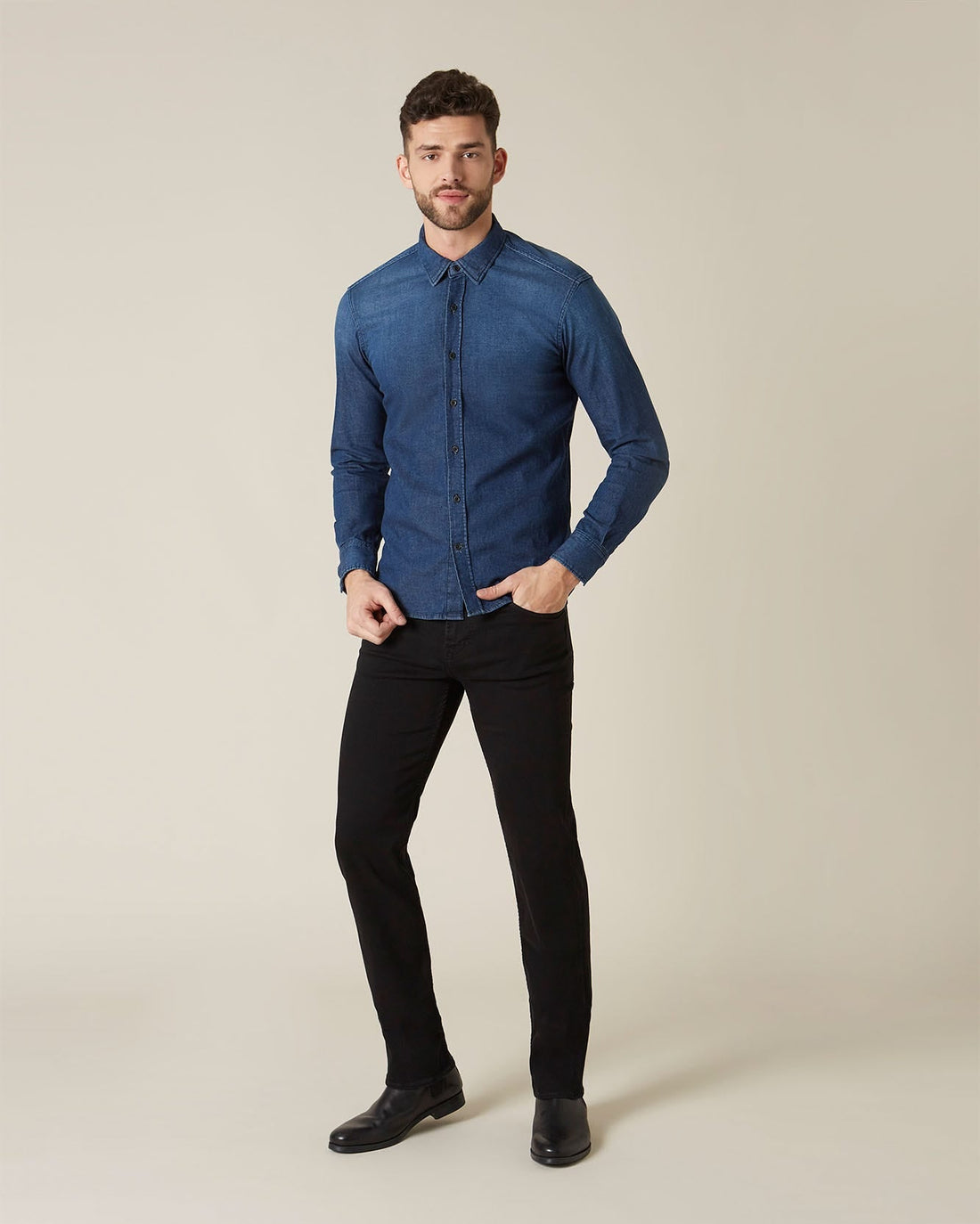 Black STANDARD Luxe Performance Plus Black 7 For All Mankind