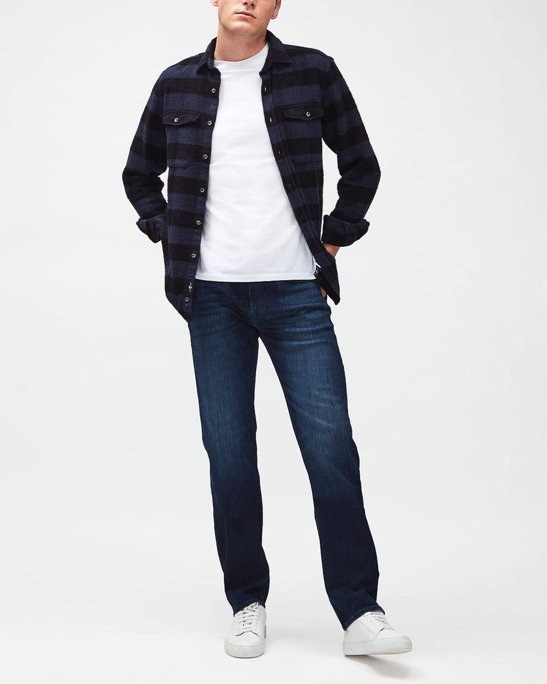 Dark Blue Standard Stretch Tek Five Stars 7 For All Mankind