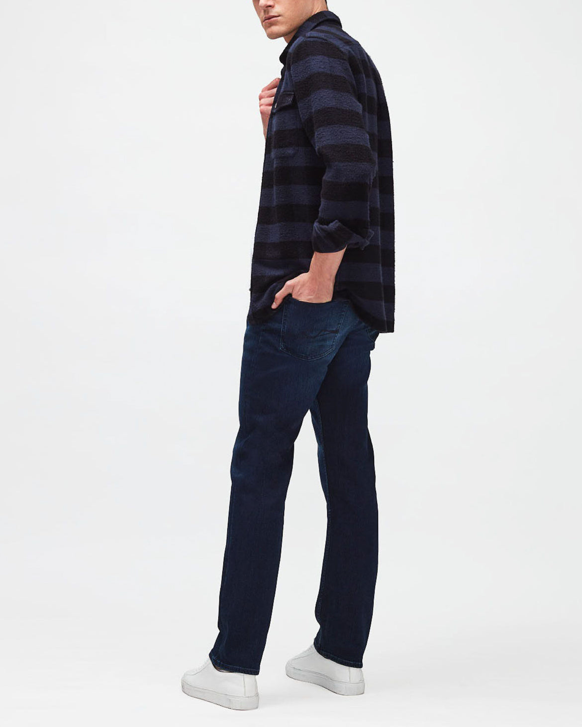 Dark Blue Standard Stretch Tek Five Stars 7 For All Mankind