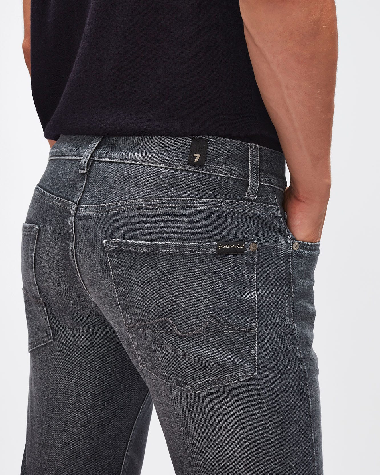 Dark Grey Standard Stretch Tek Keep 7 For All Mankind