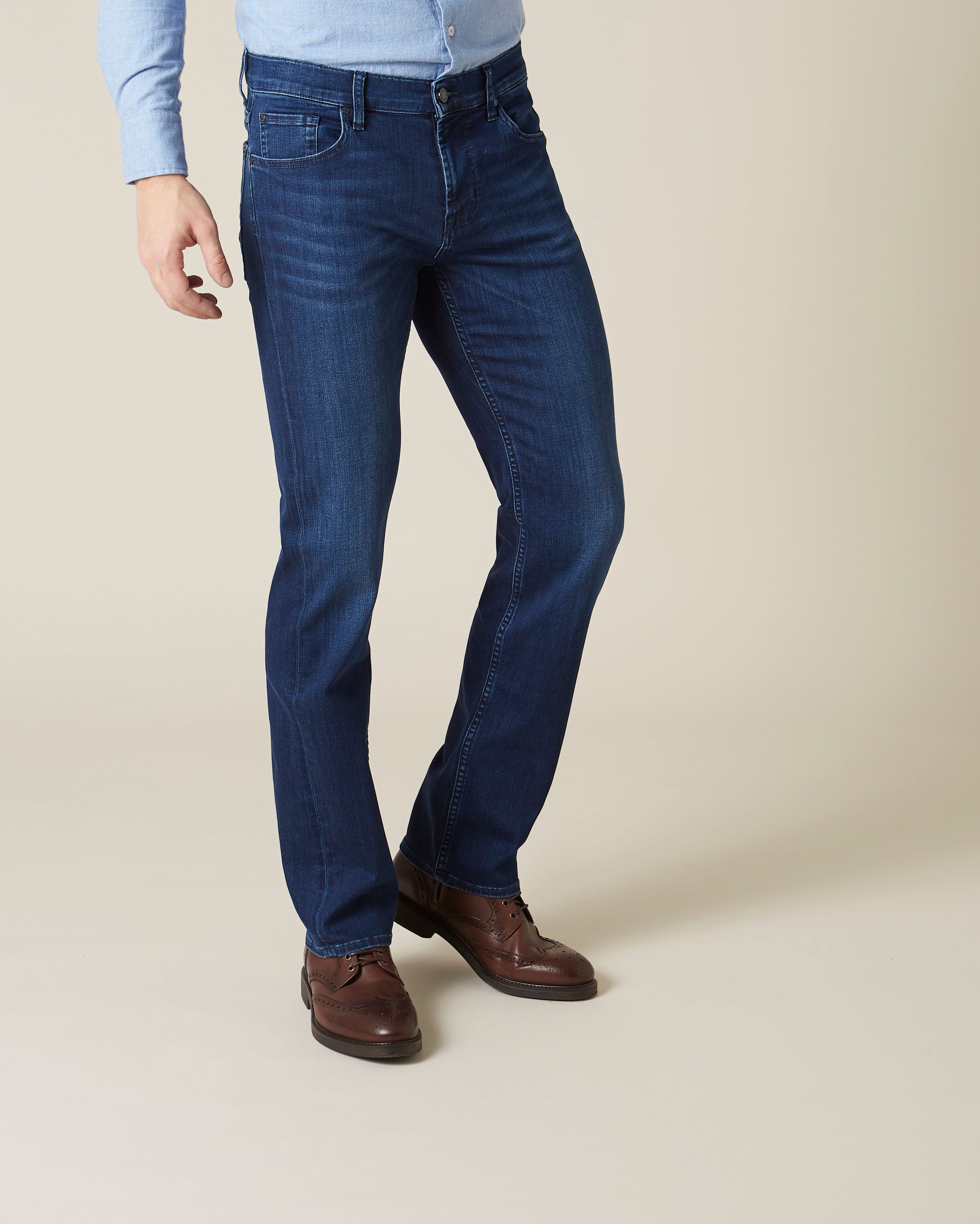 Middle Blue Standard Luxe Performance Indigo Blue 7 For All Mankind