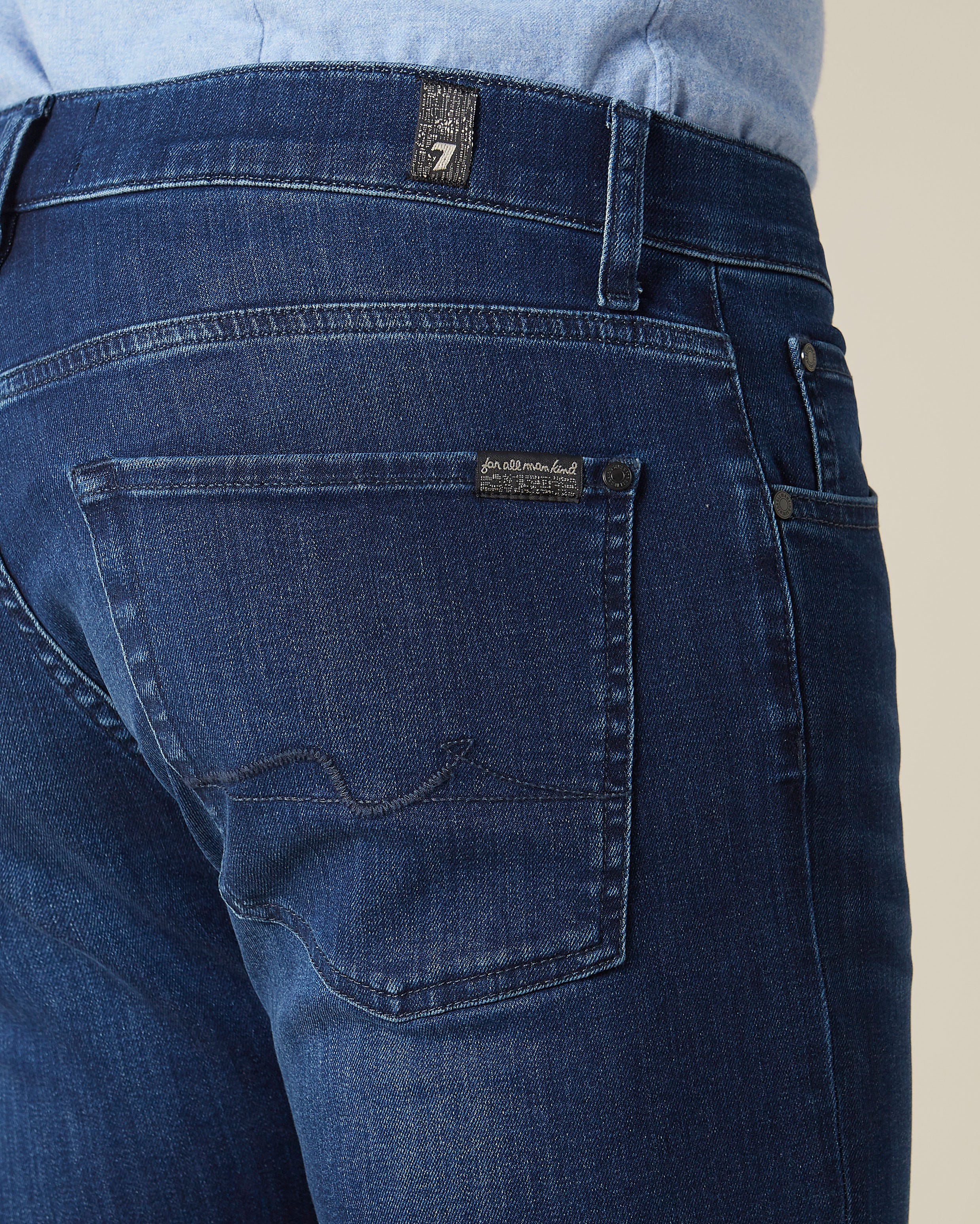 Middle Blue Standard Luxe Performance Indigo Blue 7 For All Mankind