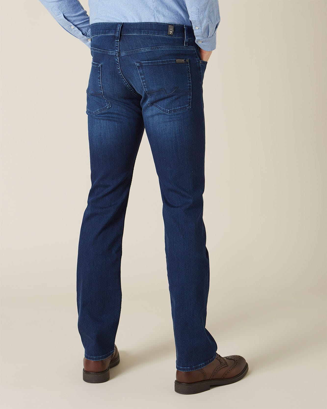 Middle Blue Standard Luxe Performance Indigo Blue 7 For All Mankind