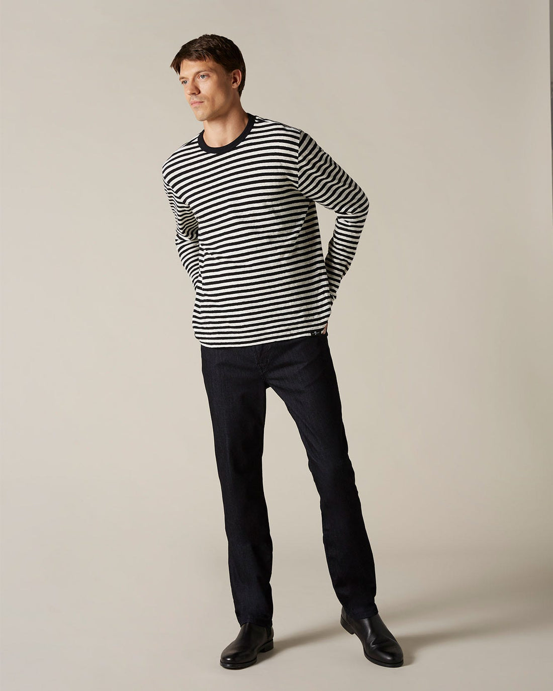 Black SLIMMY Weightless Airy Rinse Blue Dark Blue 7 For All Mankind