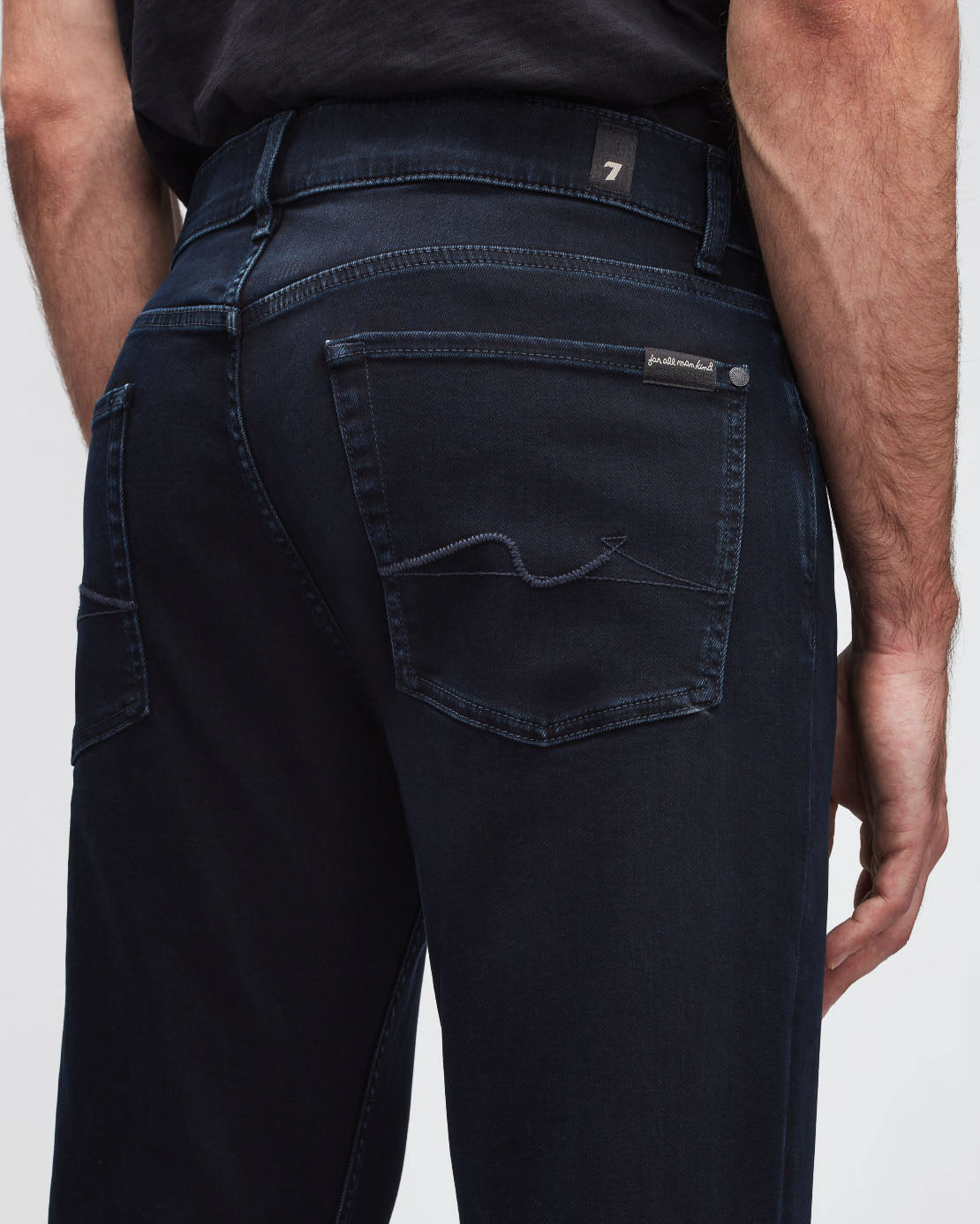 Dark Blue Slimmy Luxe Performance Eco Blue Black 7 For All Mankind