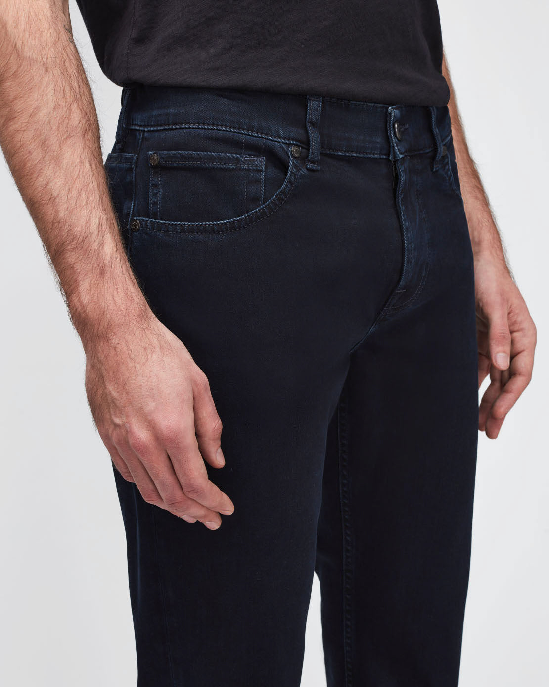 Dark Blue Slimmy Luxe Performance Eco Blue Black 7 For All Mankind