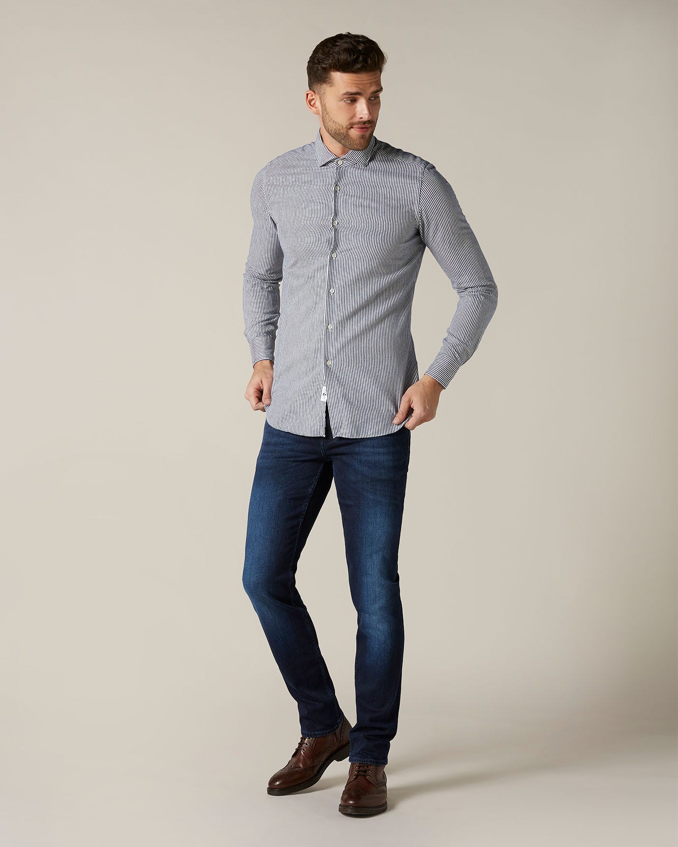 Middle Blue SLIMMY Luxe Performance Dark Blue 7 For All Mankind