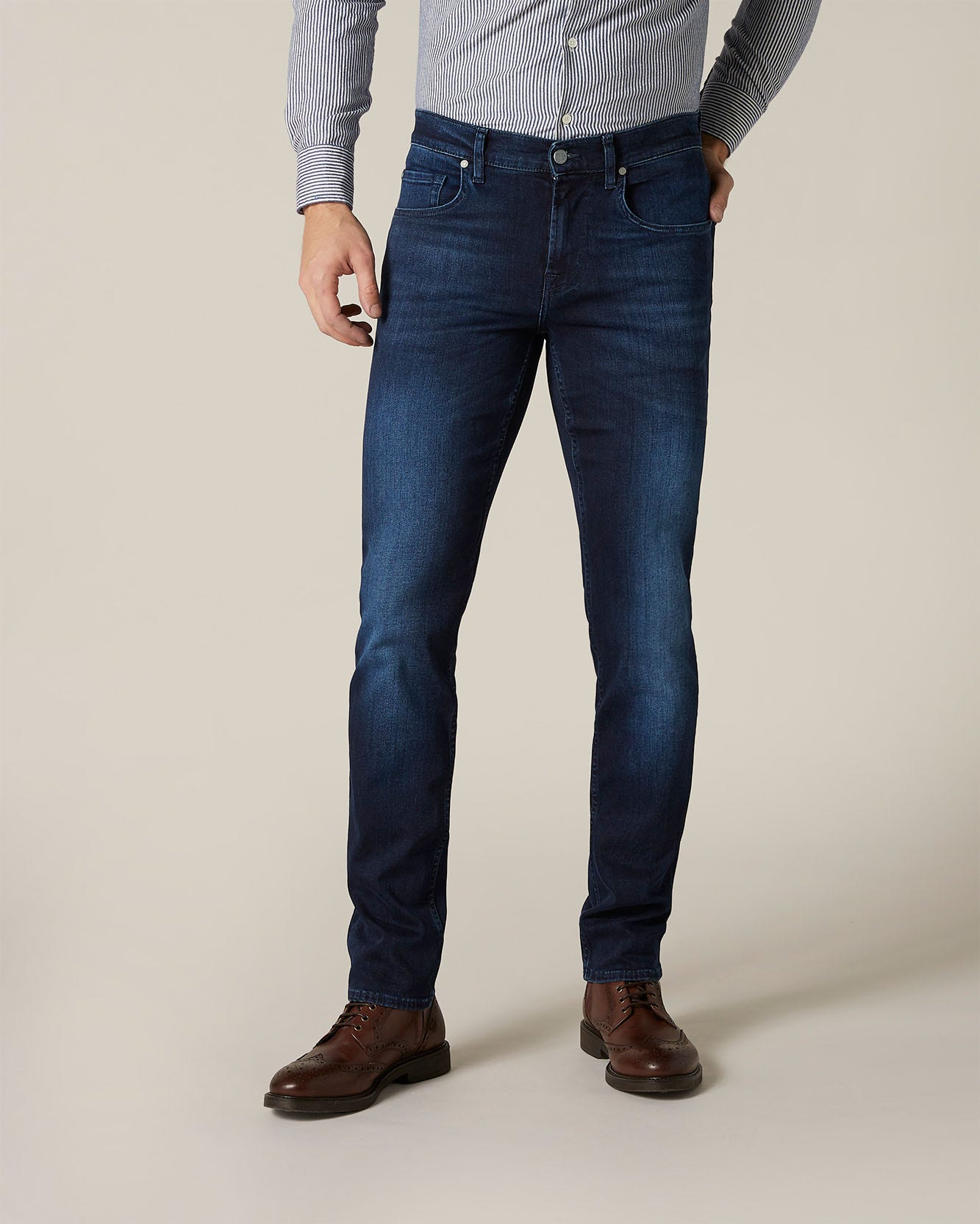 Middle Blue SLIMMY Luxe Performance Dark Blue 7 For All Mankind