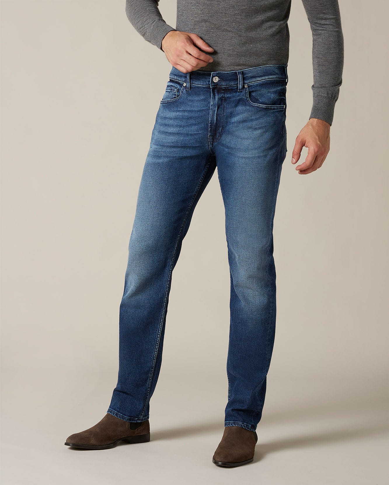 Middle Blue KAYDEN Luxe Vintage Boulevard Dark Blue 7 For All Mankind