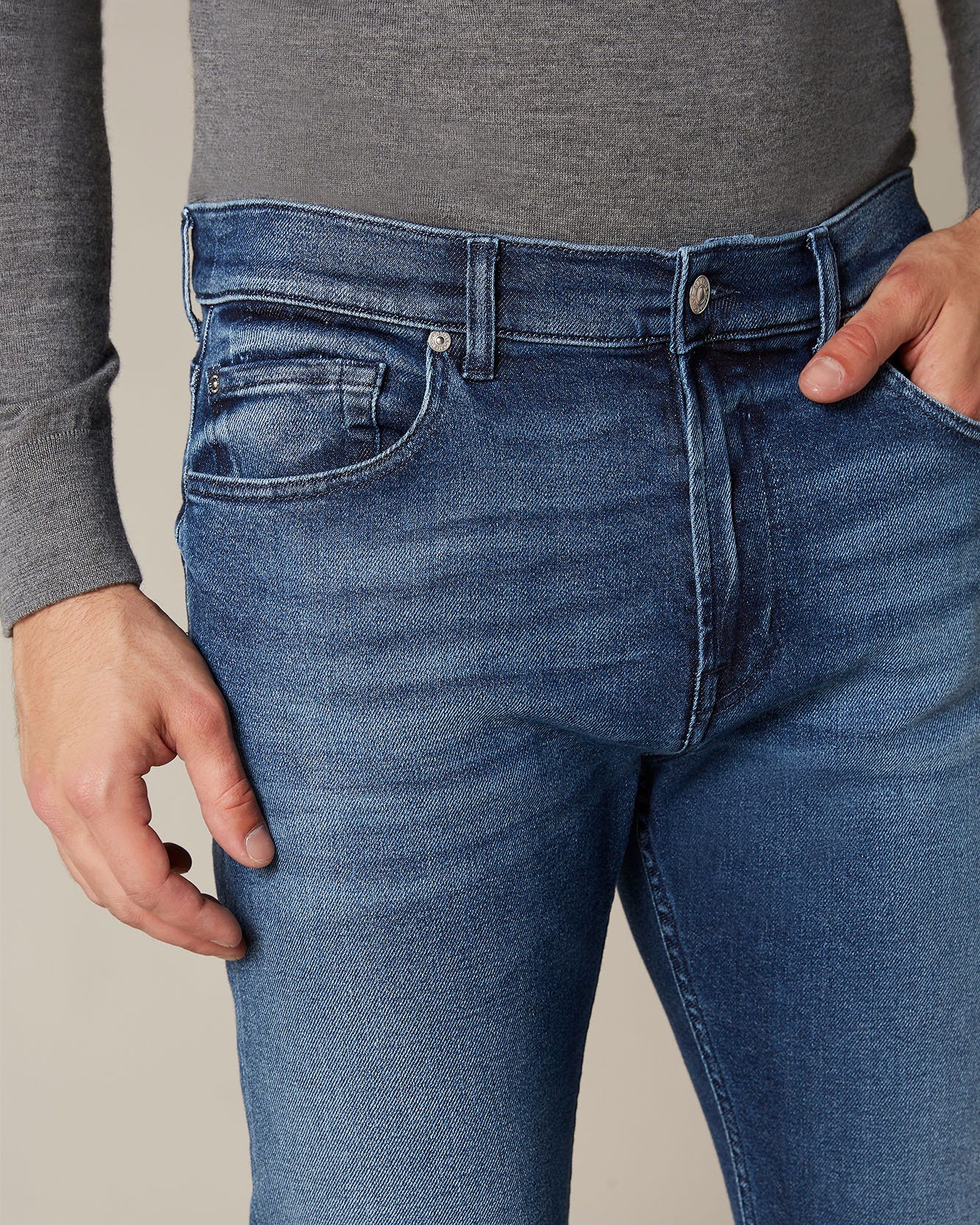 Middle Blue KAYDEN Luxe Vintage Boulevard Dark Blue 7 For All Mankind