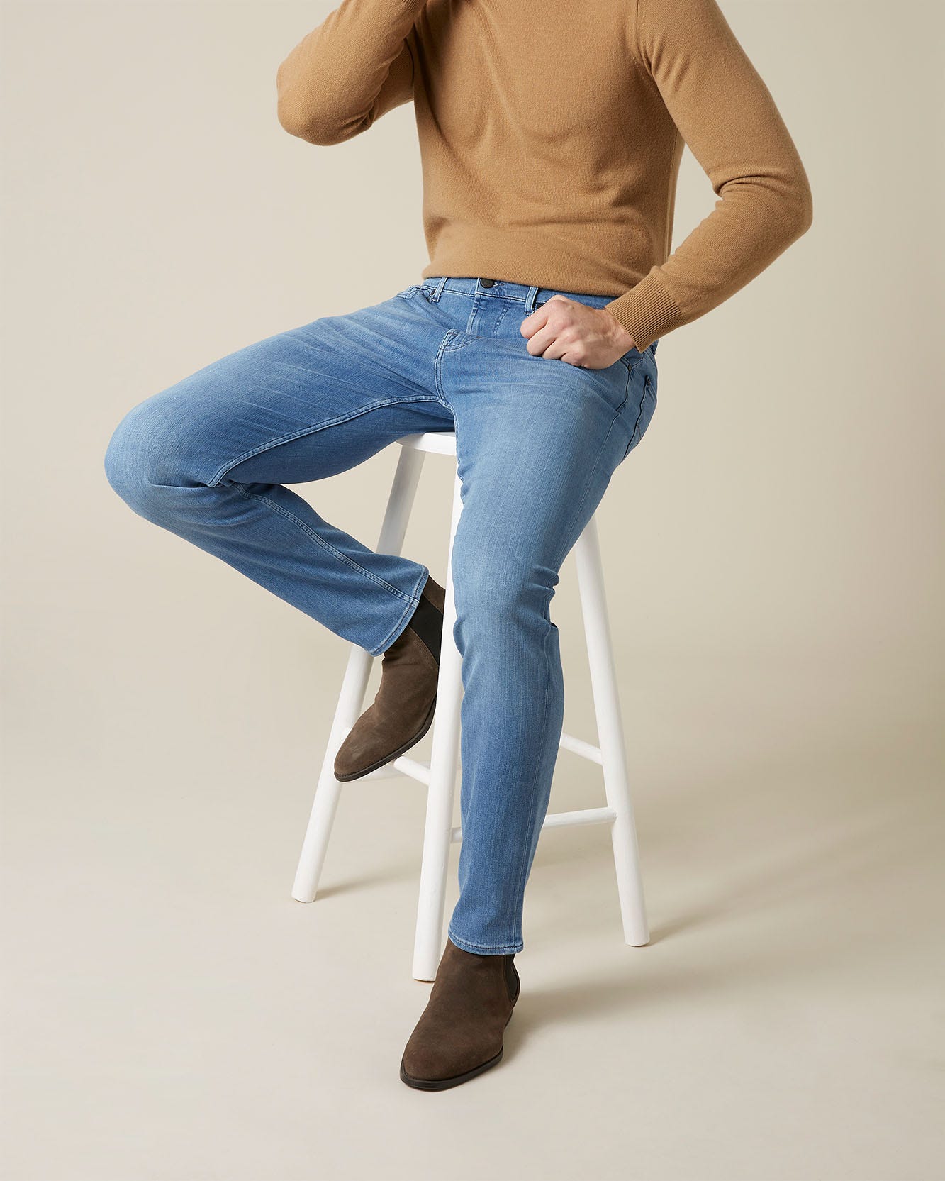 Light Blue SLIMMY TAPERED Luxe Performance Plus Light Blue 7 For All Mankind