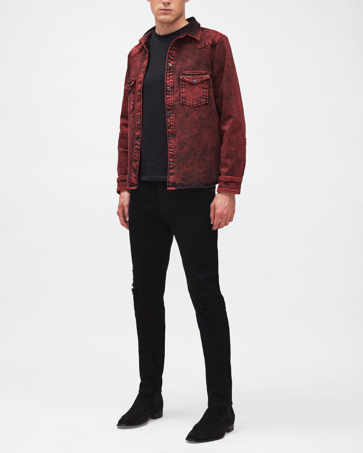 Black Slimmy Tapered Stretch Tek Eco Game On 7 For All Mankind