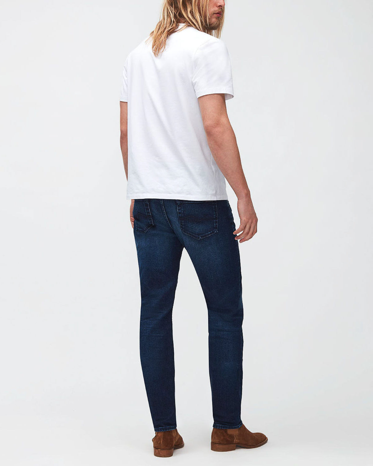 Dark Blue Slimmy Tapered Cashmere Dark Blue 7 For All Mankind