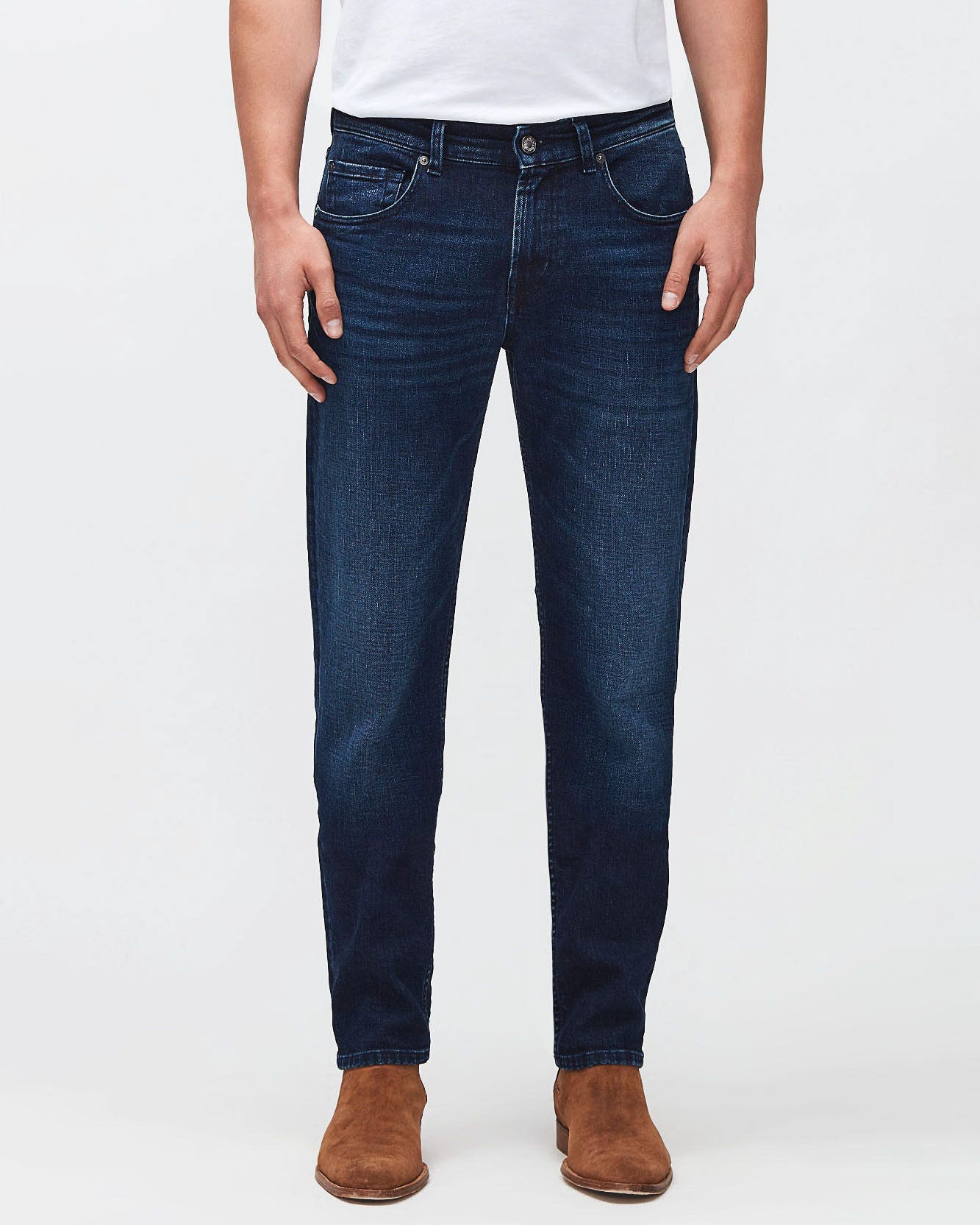 Dark Blue Slimmy Tapered Cashmere Dark Blue 7 For All Mankind