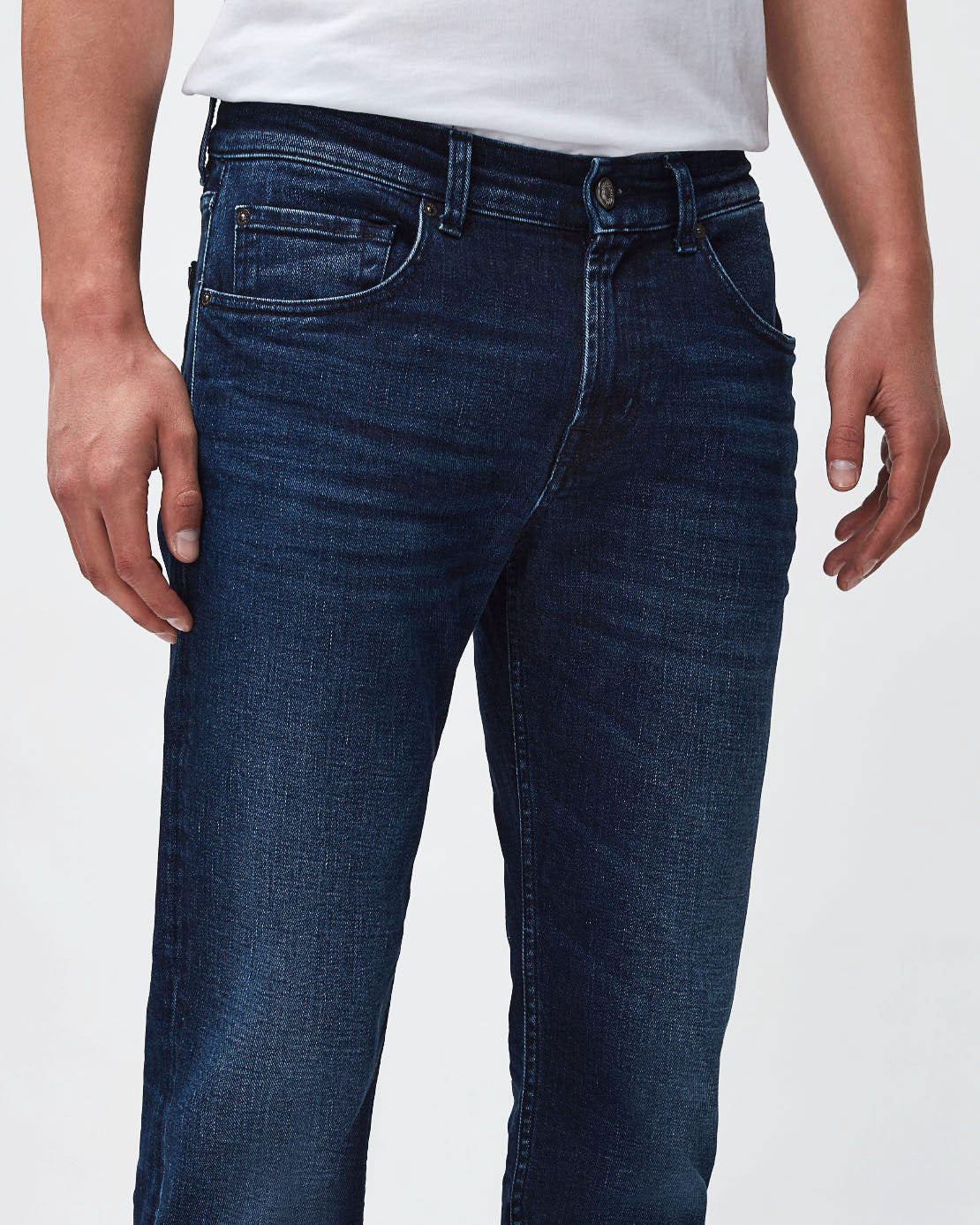 Dark Blue Slimmy Tapered Cashmere Dark Blue 7 For All Mankind