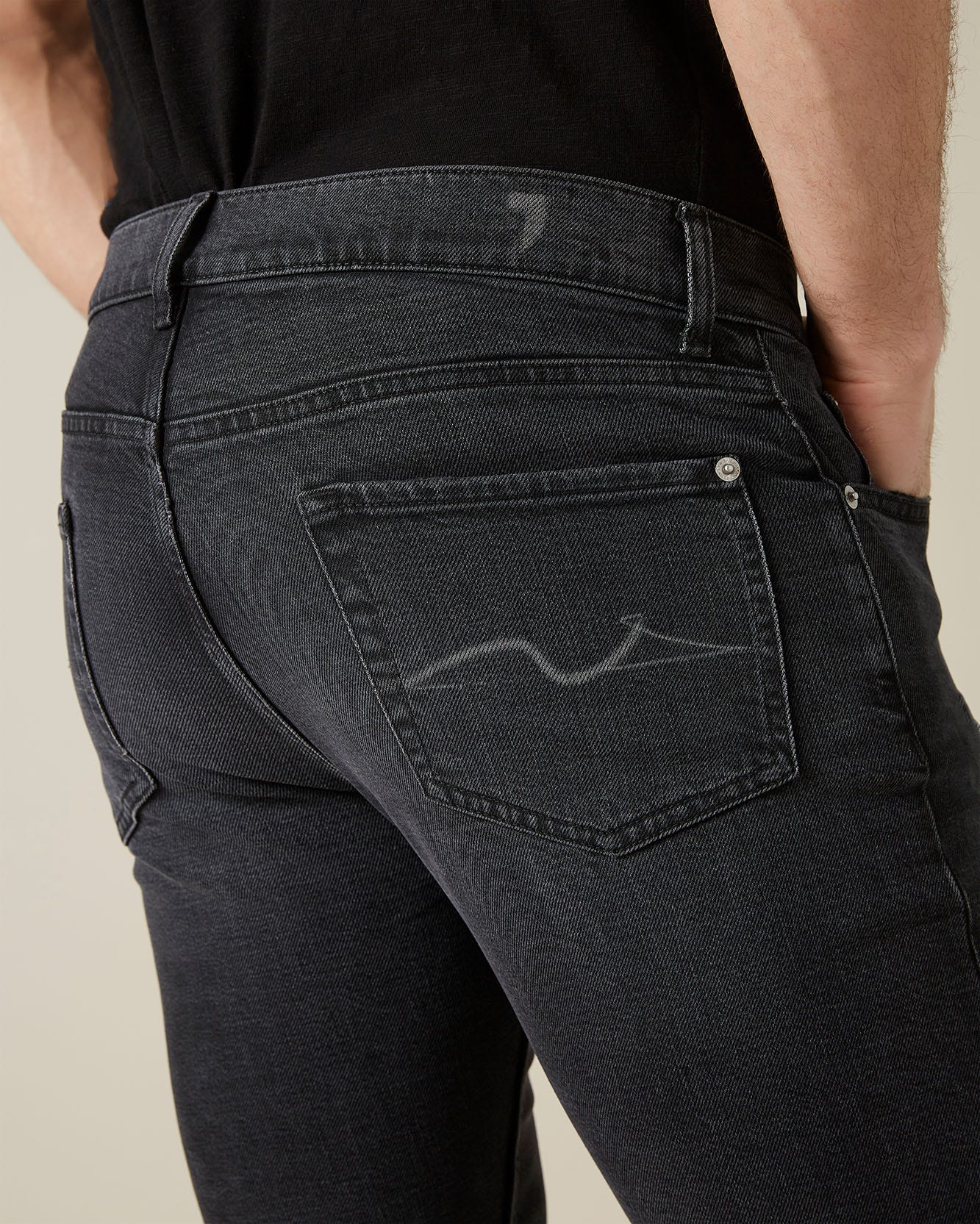 Black SLIMMY TAPERED Kind To The Planet - Nowadays 7 For All Mankind