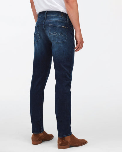 Dark Blue Slimmy Tapered Stretch Tek By My Side 7 For All Mankind