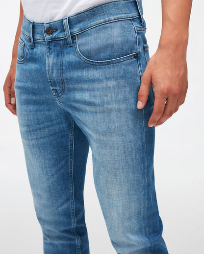 Light Blue Slimmy Tapered Stretch Tek Move Me 7 For All Mankind