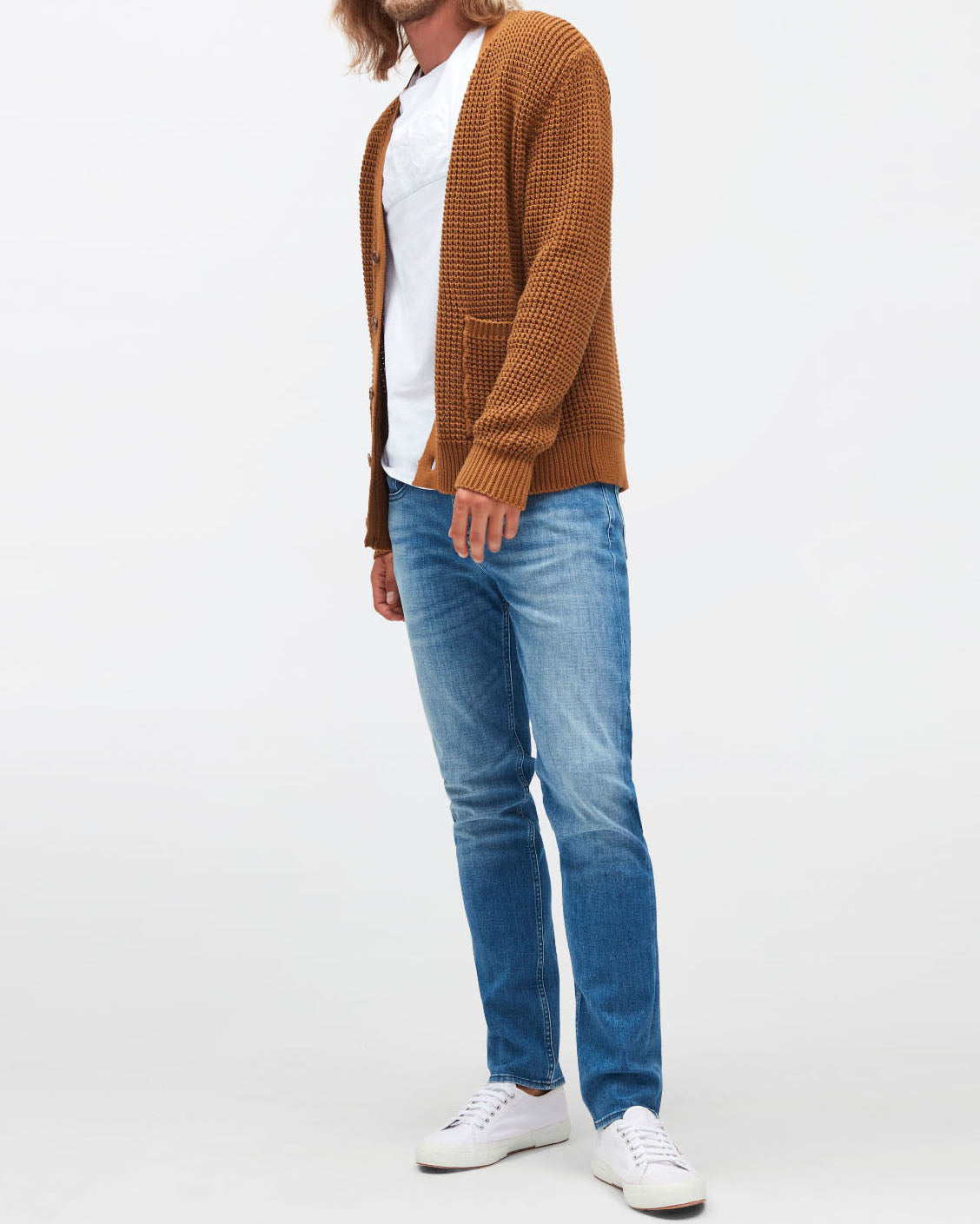 Light Blue Slimmy Tapered Stretch Tek Move Me 7 For All Mankind