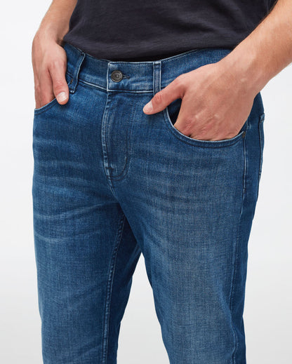 Middle Blue Slimmy Tapered Stretch Tek Too Late 7 For All Mankind