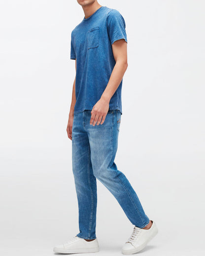 Light Blue Slimmy Tapered Special Edition Stretch Tek Move Me 7 For All Mankind