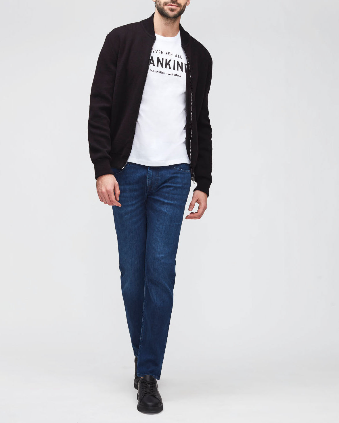 Dark Blue Slimmy Tapered Luxe Performance Eco Indigo Blue 7 For All Mankind