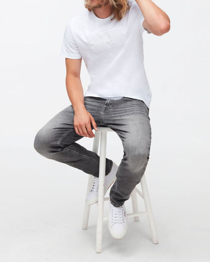 Dark Grey Slimmy Tapered Luxe Performance Eco Light Grey 7 For All Mankind