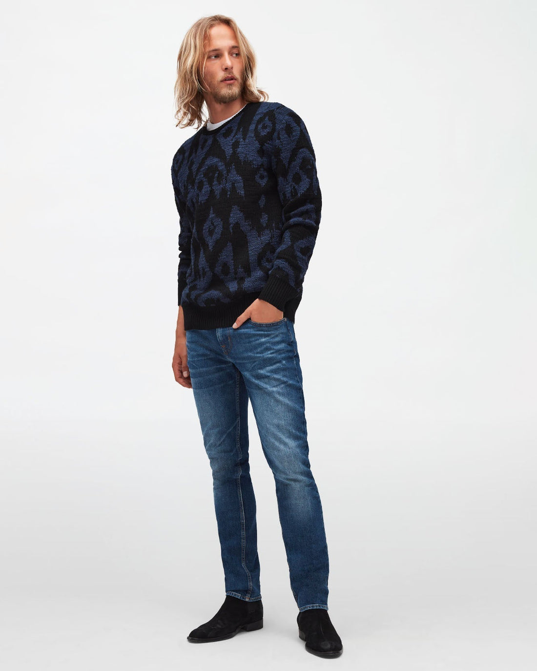 Middle Blue Slimmy Tapered Special Edition Nevermind 7 For All Mankind