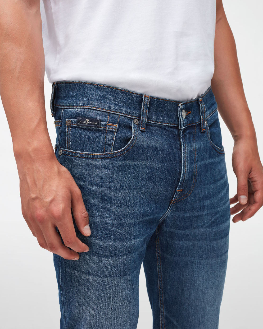 Middle Blue Slimmy Tapered Special Edition Nevermind 7 For All Mankind