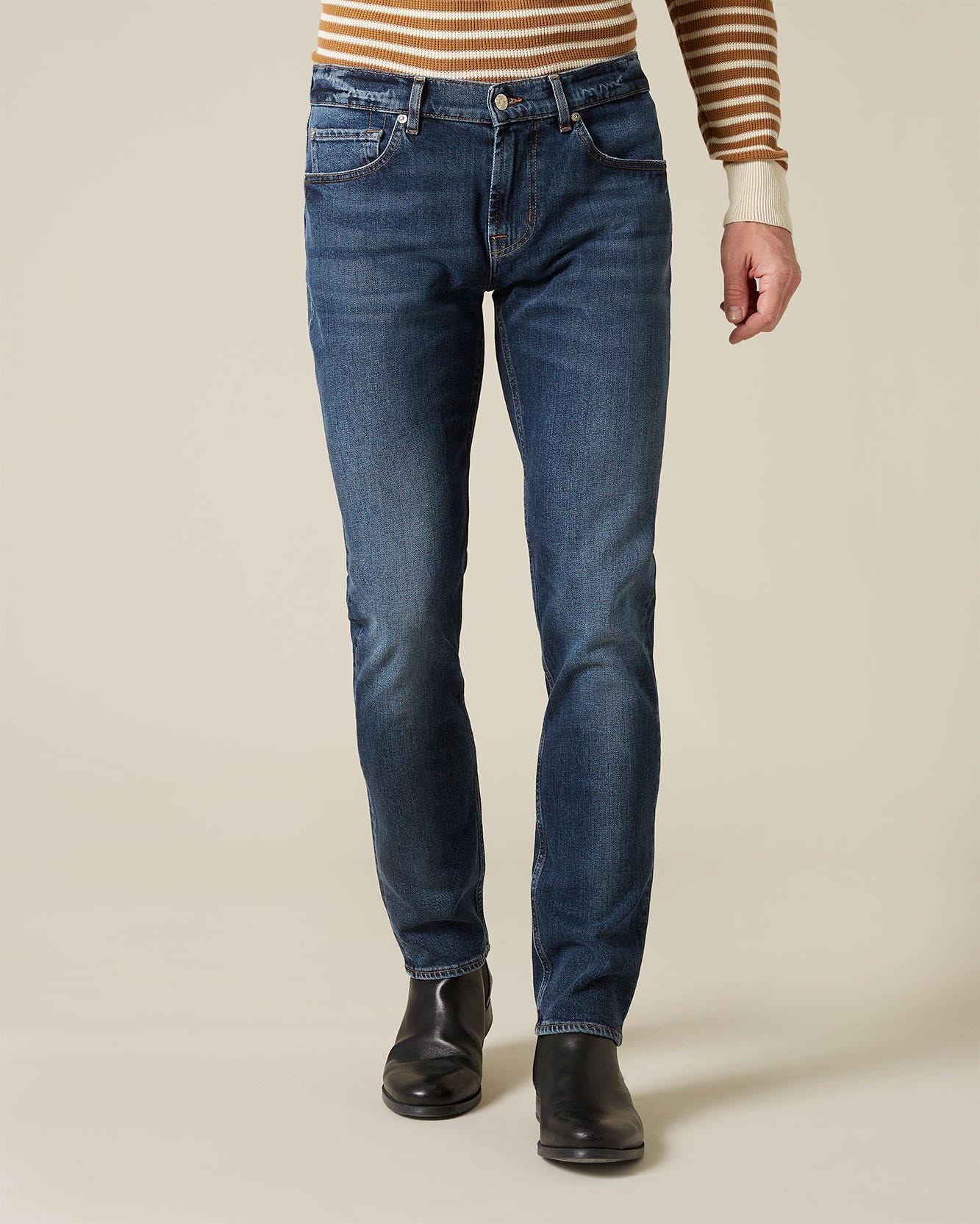 Middle Blue SLIMMY TAPERED Captain Blue 7 For All Mankind