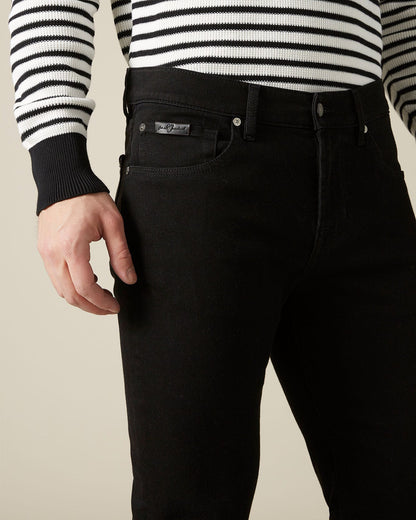 Black SLIMMY TAPERED Sp Ed Luxe Performance Rinse Black 7 For All Mankind