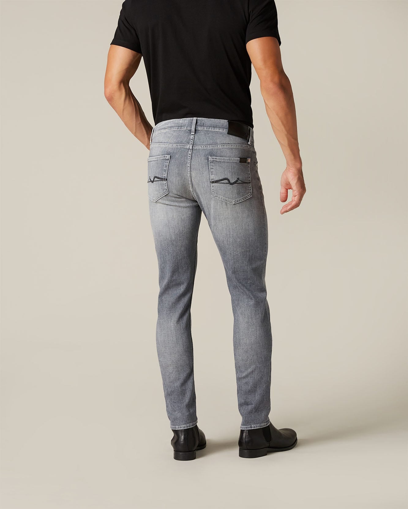 Light Grey SLIMMY TAPERED Special Edition Santafe Light Grey 7 For All Mankind