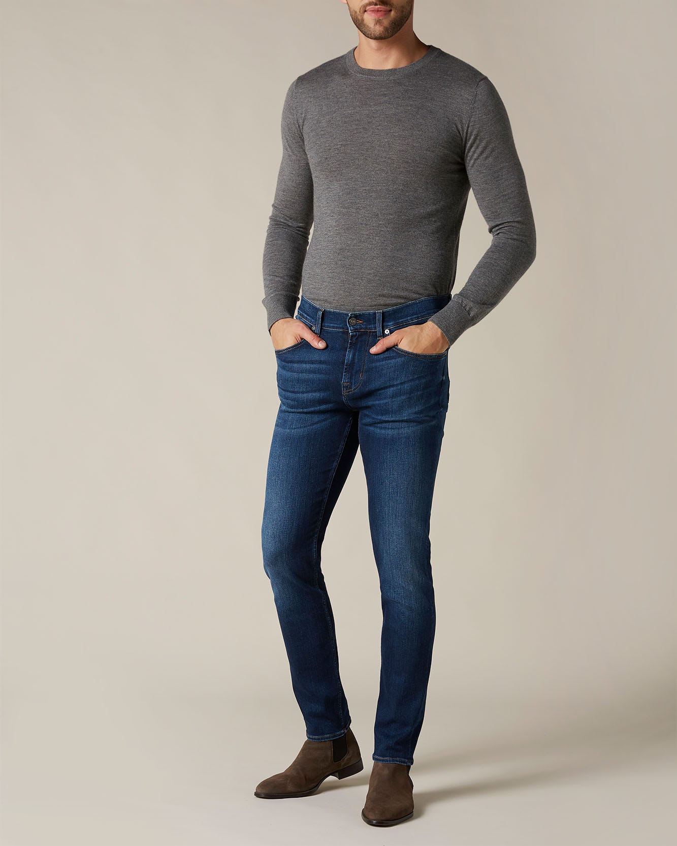 Dark Blue SLIMMY TAPERED Rash Dark Blue 7 For All Mankind