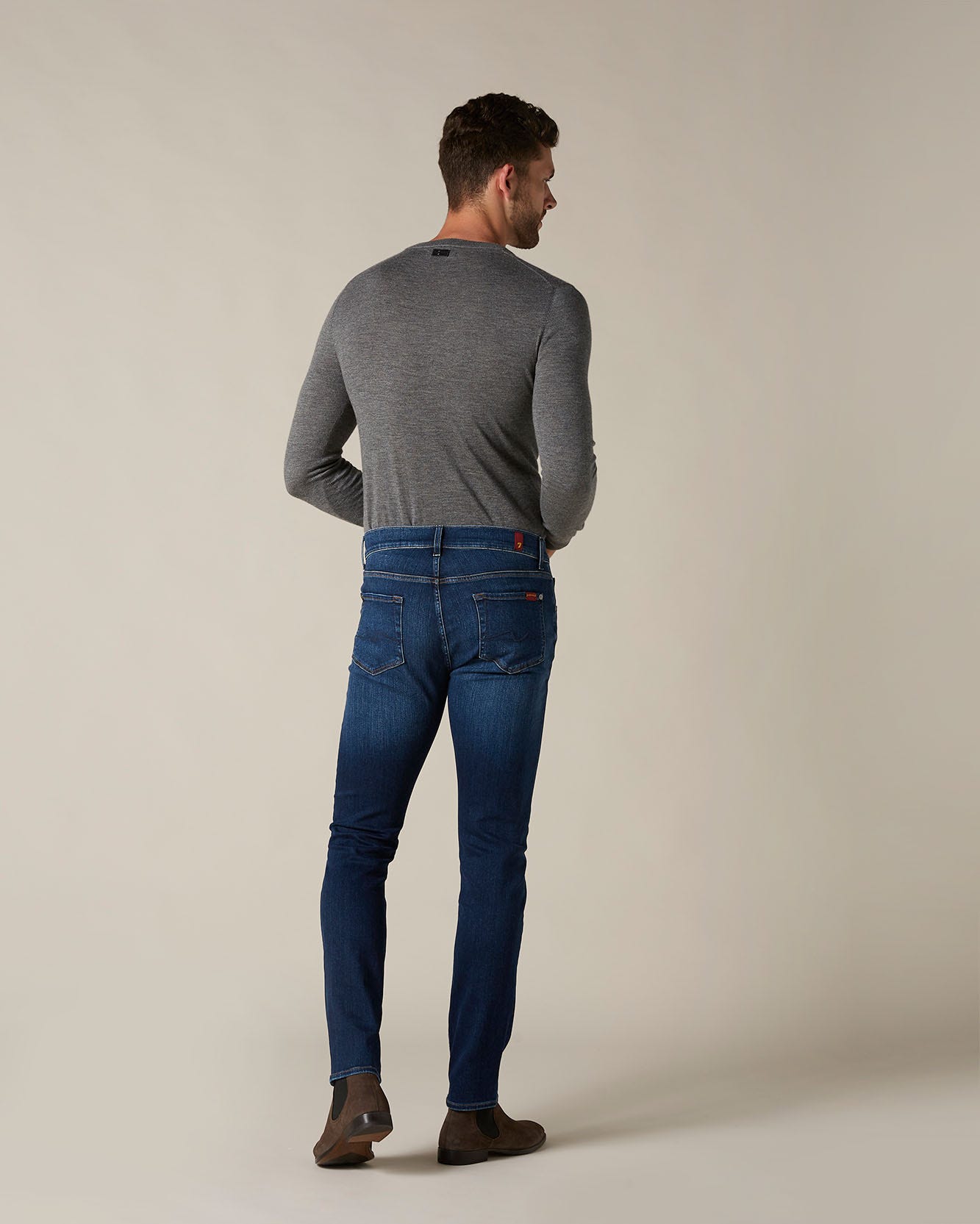 Dark Blue SLIMMY TAPERED Rash Dark Blue 7 For All Mankind