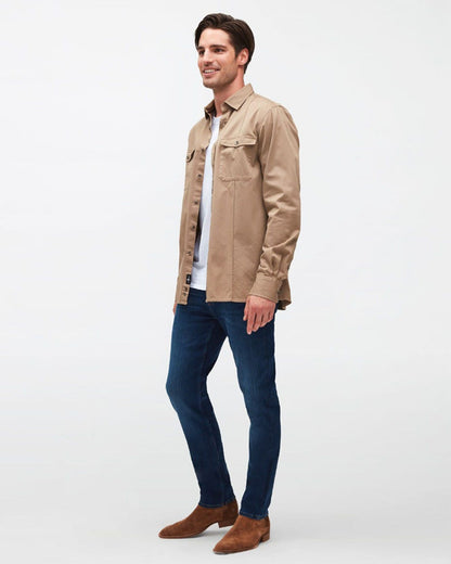 Middle Blue Slimmy Tapered Stretch Tek Eco Risie Up 7 For All Mankind