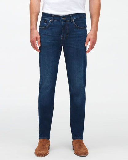 Middle Blue Slimmy Tapered Stretch Tek Eco Risie Up 7 For All Mankind