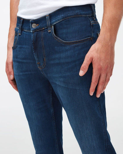 Middle Blue Slimmy Tapered Stretch Tek Eco Risie Up 7 For All Mankind