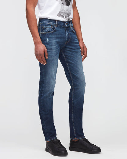 Dark Blue Slimmy Tapered Stretch Tek Crossover 7 For All Mankind