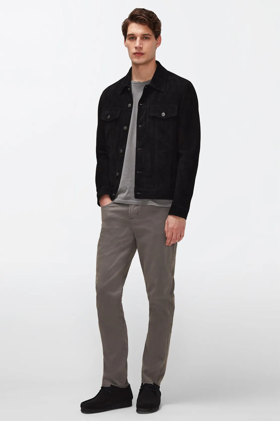 Slimmy Tapered Luxe Performance Plus Color Grey - BEVAVA