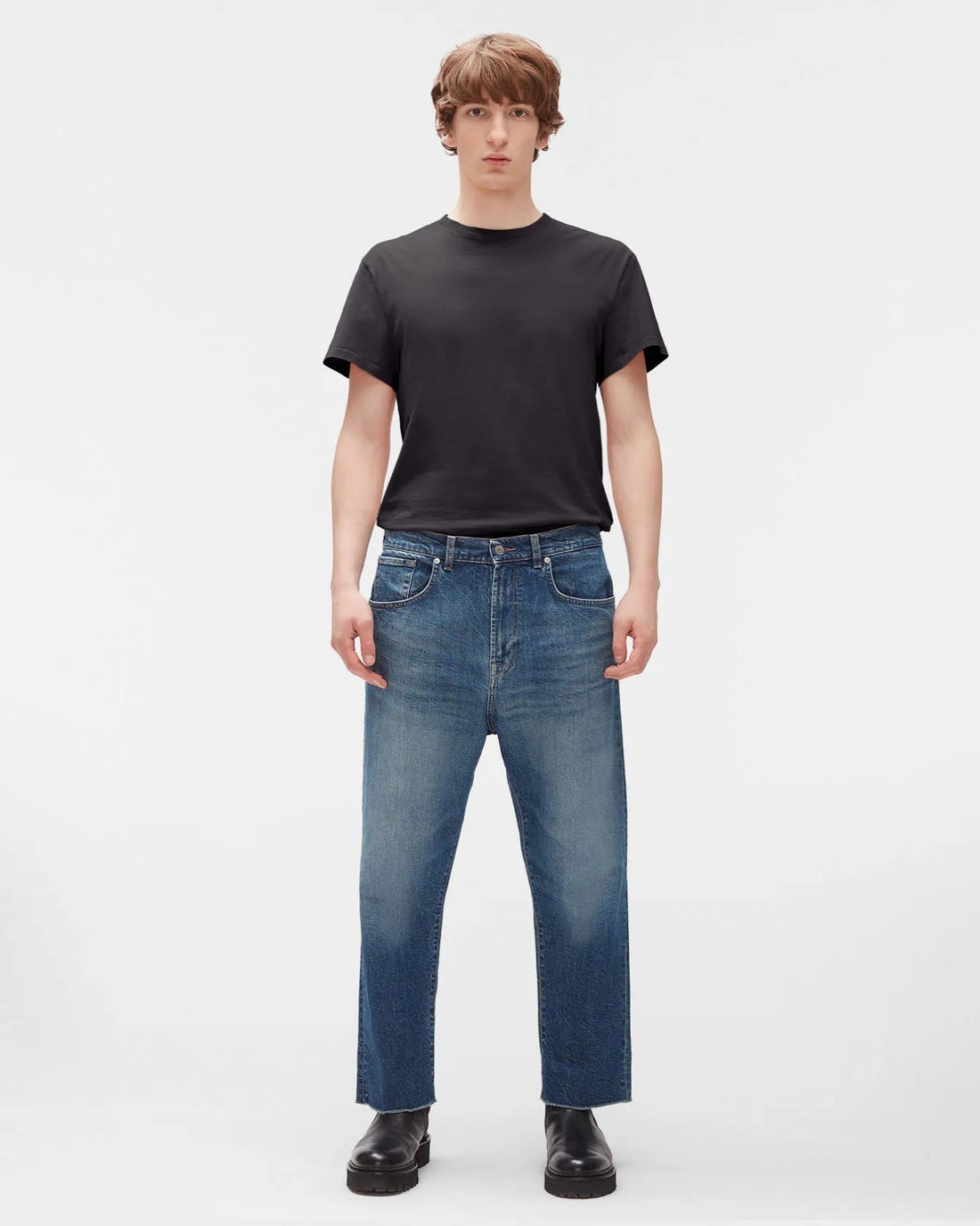 Middle Blue Slouchy Crop Indigo 7 For All Mankind
