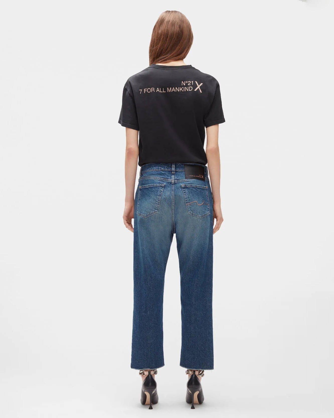 Middle Blue Slouchy Crop Indigo 7 For All Mankind