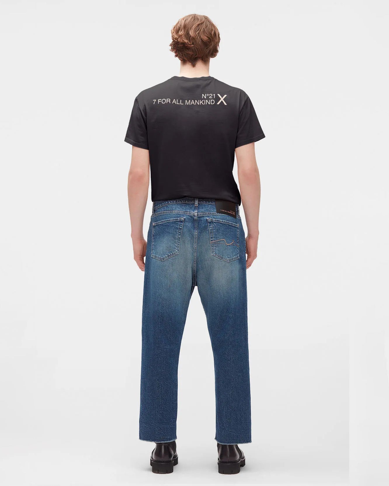 Middle Blue Slouchy Crop Indigo 7 For All Mankind