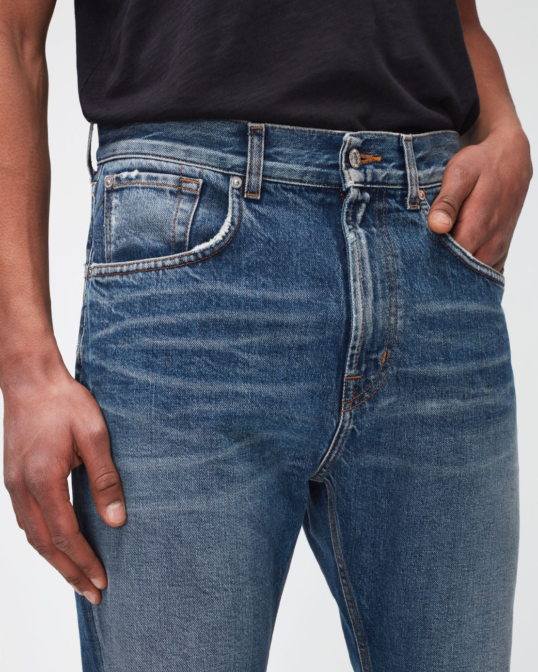 Middle Blue Cooper J Sealed 7 For All Mankind