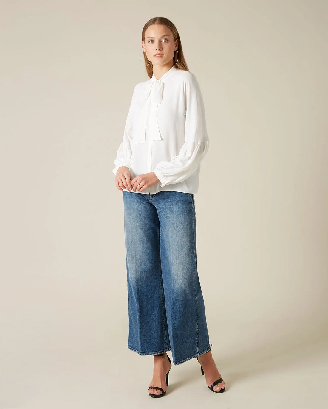 Light Blue LOTTA CROPPED Keeper With Buttons - BEVAVA