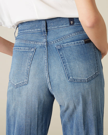 Light Blue LOTTA CROPPED Unfolded 7 For All Mankind