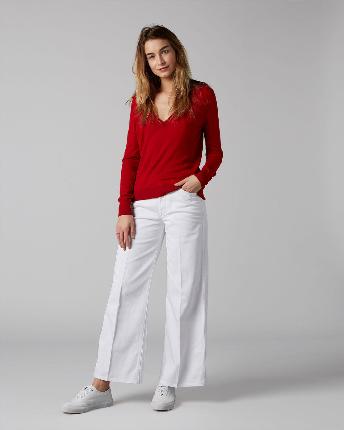 White Lotta Cropped Pure White 7 For All Mankind