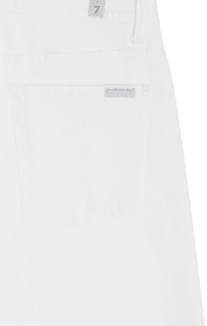 White Lotta Cropped Pure White 7 For All Mankind