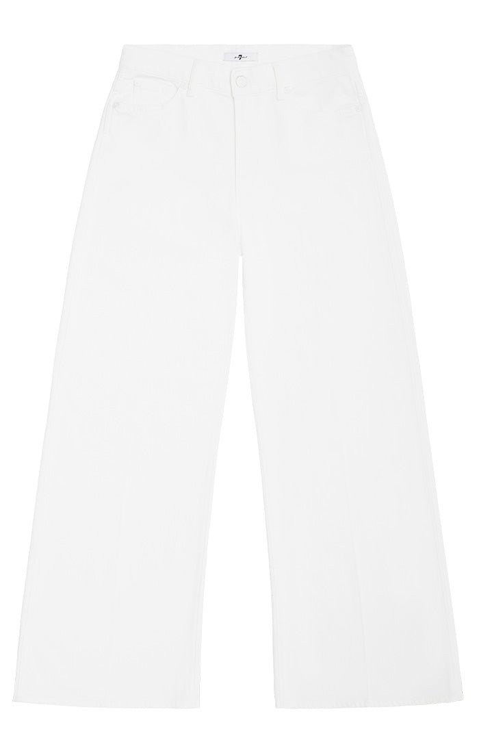 White Lotta Cropped Pure White 7 For All Mankind