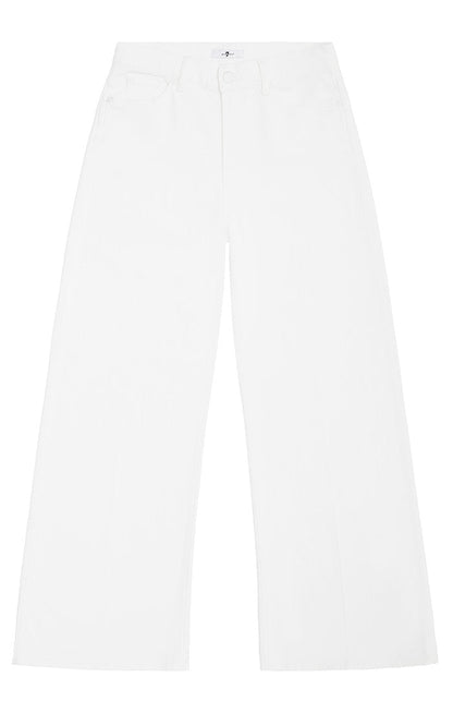 White Lotta Cropped Pure White 7 For All Mankind