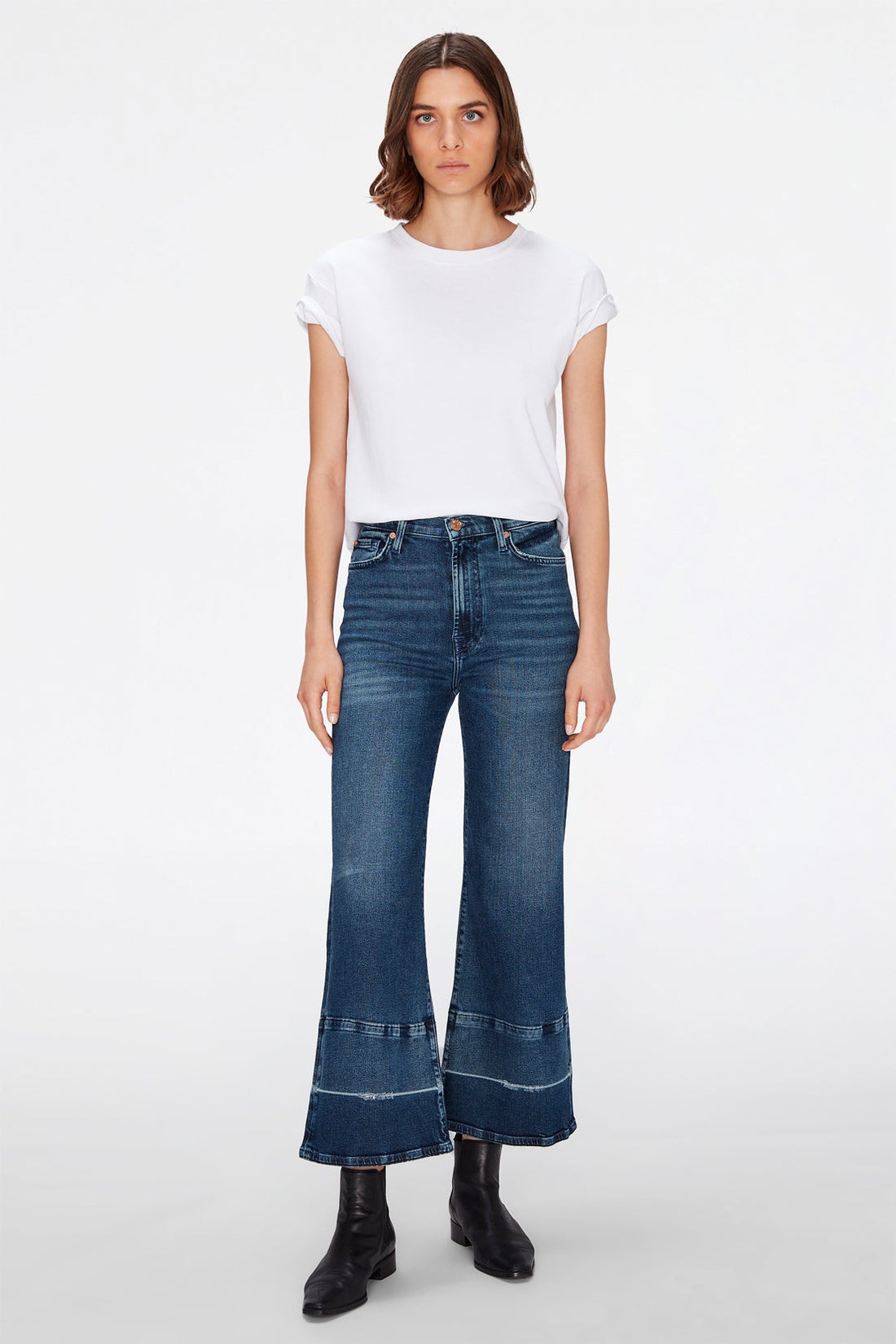The Cropped Jo Luxe Vintage Spotlight With Let Down Hem 7 For All Mankind